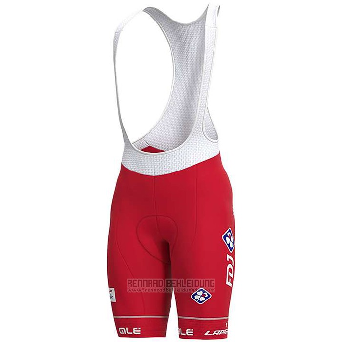 2020 Fahrradbekleidung Groupama-FDJ Champion Schweiz Trikot Kurzarm und Tragerhose - zum Schließen ins Bild klicken